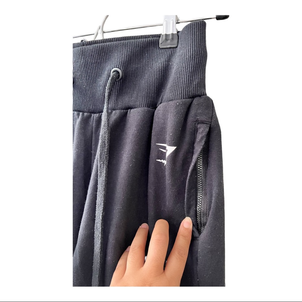 Gymshark ark Women's  high waisted wrap ankle joggers black Size XS - Picture 6 of 10